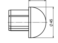 Kugelförmiger Handlaufabschluss - 2