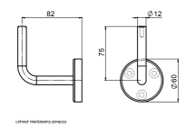 Handlaufhalter aus Edelstahl - 2