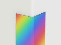 Verstellbarer PVC-Wandschutzeckschutz ACRAMIT mit Abrundung - 34