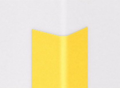Verstellbarer PVC-Wandschutzeckschutz ACRAMIT mit Abrundung